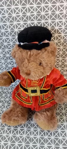 Peluche doudou ours anglais