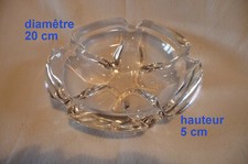 grand CENDRIER / vide-poche  20 cm    en Cristal