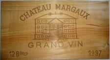CHATEAU MARGAUX 1997 ESTAMPE FACADE BOIS VIN MARGAUX CRU CADEAU ANNIVERSAIRE