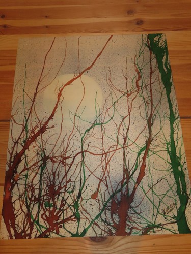 Peinture sur soie - peinture,