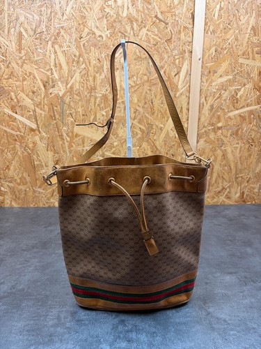 Sac seau cuir marron - cuir,