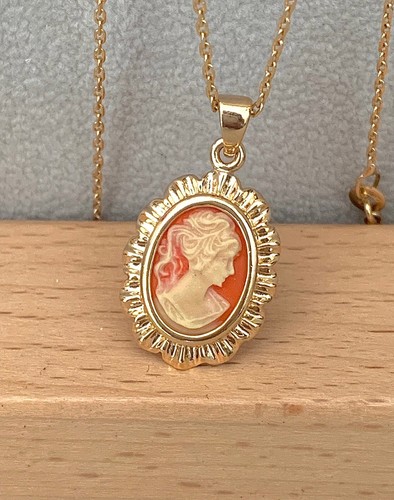 Pendentif camée rouge - pendentif,