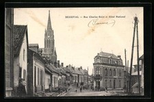 CPA Beauval, Rue Charles-Saint et Hôtel National 