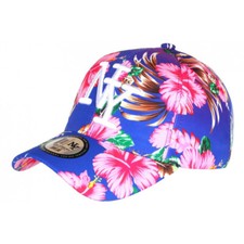 Casquette NY Bleue et Rose
