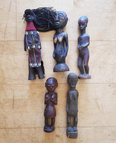Lot anciennes statuettes - lot, 5