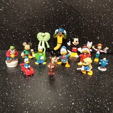 Lot 14 Figurines Vintage Disney Bully Nestlé Et Autres Mickey Minnie Geo Picsou