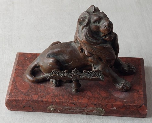Ancien encrier lion - encrier,,