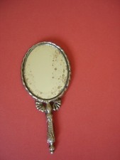 ancien miroir de poupée,poupée de mode,face à main