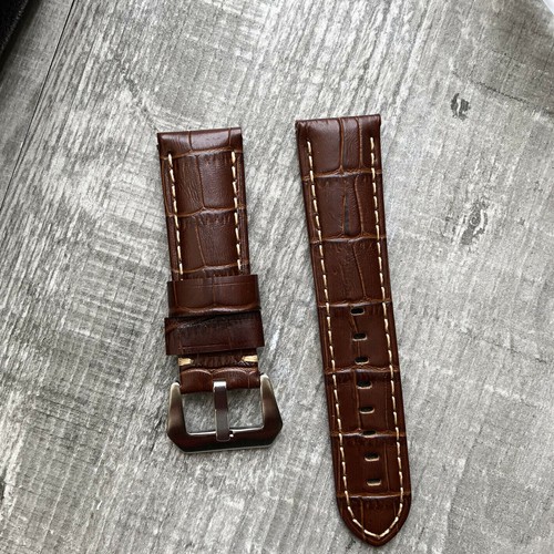 Marron bracelet montre - marron, cuir