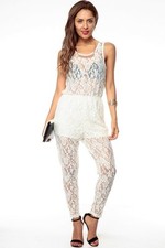 Dentelle Blanche transparente