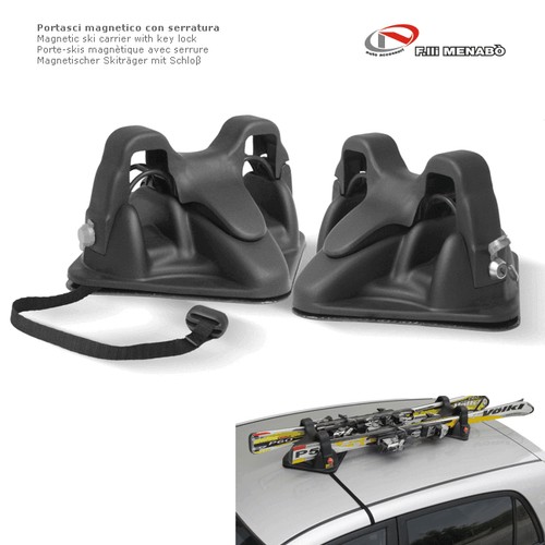 Porte skis fixation - fixation, magnetique