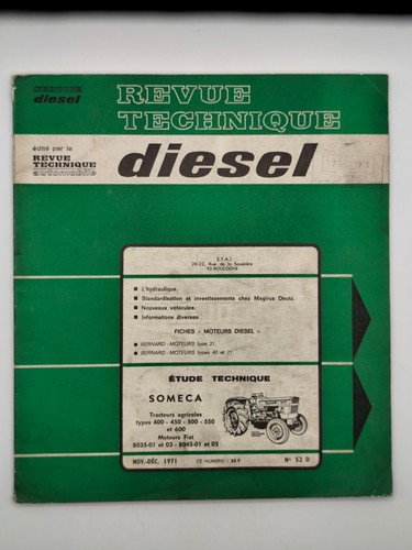 Revue technique diesel 86d - diesel,