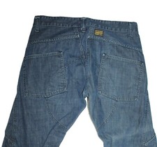 Jean droit personnalisé G-Star RAW Elwood pour hommes env. W34 L32 basse hauteur