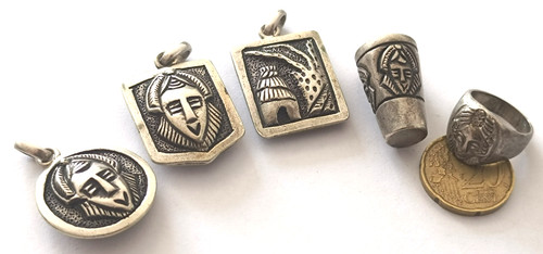 Lot pendentif bague - +,