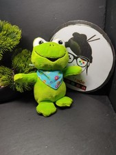 peluche grenouille vert blanc