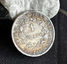 1 Franc NAPOLÉON Ier TÊTE LAURÉE, RÉPUBLIQUE FRANÇAISE, 1808, Lille, TTB
