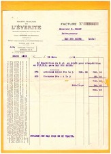 BASSENS (33) USINE / ARDOISE, CIMENT ISOLANT avec AMIANTE "EVERITE" en 1925