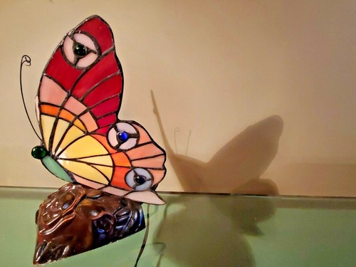 Light butterfly accent table - light,