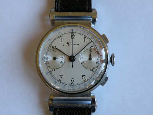Minerva chronographe lunette - chronographe,