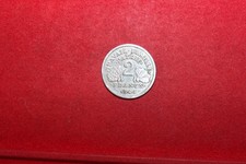monnaie de 2 francs alu état français de 1944B