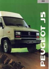 Catalogue Brochure Peugeot J5 4X4 1989 France