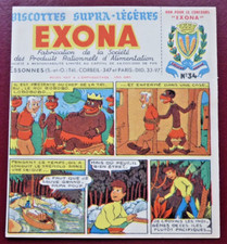 BUVARD - BISCOTTES EXONA - N° 34 - BD - ILLUSTRATEUR J.L. PESCH -