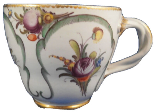 Tasse florale porcelaine - tasse,