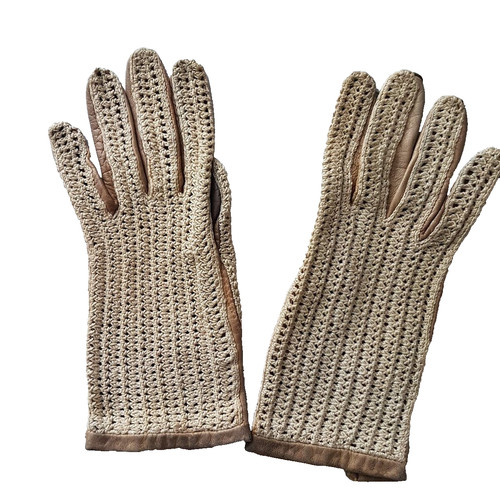 Gants femme vintage - cuir, et