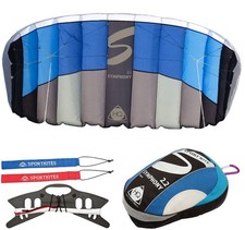 HQ Lenkmatte Powerkite Deux Lignes Cerf-Volant Symphony 2.2 Aqua 220 X 79 Cm R2F