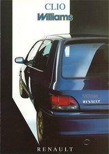 Catalogue prospekt brochure Renault Clio I Williams 1995 CH Fr - 01.1995