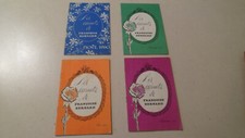 LES CARNETS DE FRANCOISE BERNARD  lot de 4 années 1960 1961 recettes de cuisine