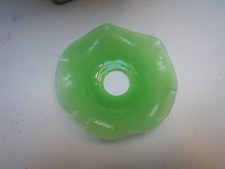 1 coupelle bobeche verre vert