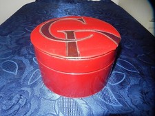 ANCIENNE BOITE ROUGE DOREE CHRISTIAN DIOR COFFRET PARFUM COLLECTION PUBLICITE CD