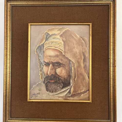 Portrait aquarelle peintre - aquarelle,