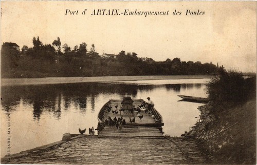 Cpa port artaix embarquement - port, d'artaix-embarquement