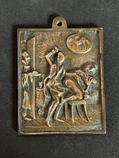 MEDAILLE BRONZE " EROTIQUE / PLAQUE DE MAISON CLOSE " RARE