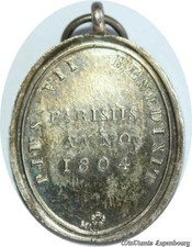 Q6503 Rare Médaille Sacre Napoléon I Pie VII 1804 Paris Silver AU -> Make Offer