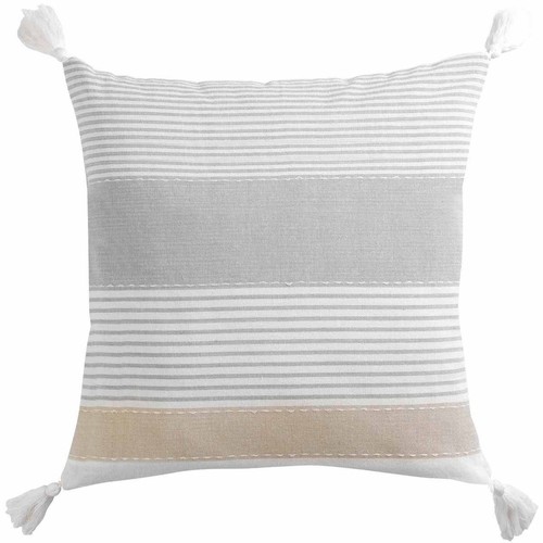 Coussin déco pompons - déco,