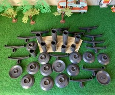 GROS lot de supports de rails pour circuit de voitures électrique Vintage FALLER