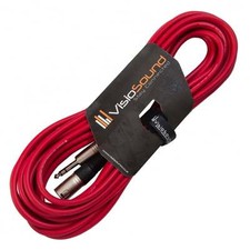 Câble XLR mâle à jack TRS stéréo 6,35mm / Câble signal équilibré / 10m Rouge