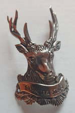 Plaque ancienne de canne de marche "Silvretta 2040m" Massif alpin Suisse