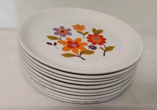 Lot De 10  Assiettes Plates Moulins Des Loups France Vintage (Réf : CH28)