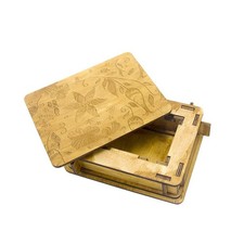 Boîte à énigmes en bois -