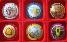 Capsules de champagne SANDRIN Jean N° 14, 15, 16, 16 a, 18 et 22