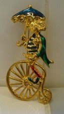 Beautiful Gold Tone Clown