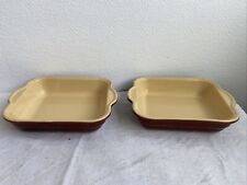 2 Petits Plats A Gratin Emile Henry Grès Marron 96.16 Cuisine Four Cuisson