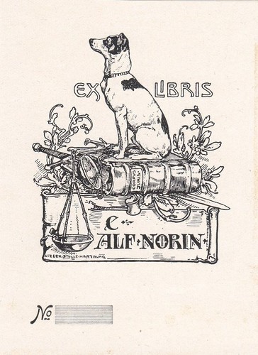 Exlibris livre plaque klischee - exlibris,
