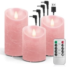 Lot de 3 Bougie Led