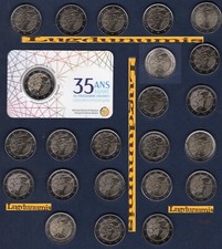 2 euro Commémo Erasmus 2022 Série complète des 23 Pièces UNC  Malte 5 Allemagne