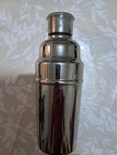 Shaker en métal argenté